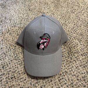 Gray Baseball Cap with Florence Flamingos Logo